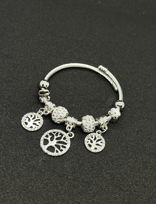 Silver Plated Beads Charms Pandora Bracelet